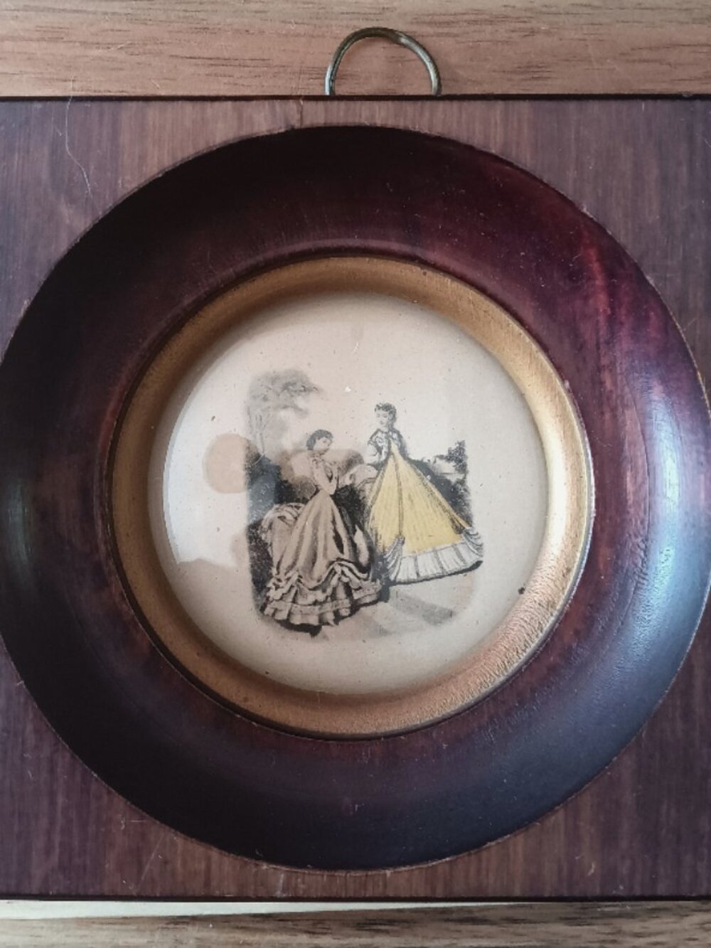 Vintage Wood Concave Frame Mini Print